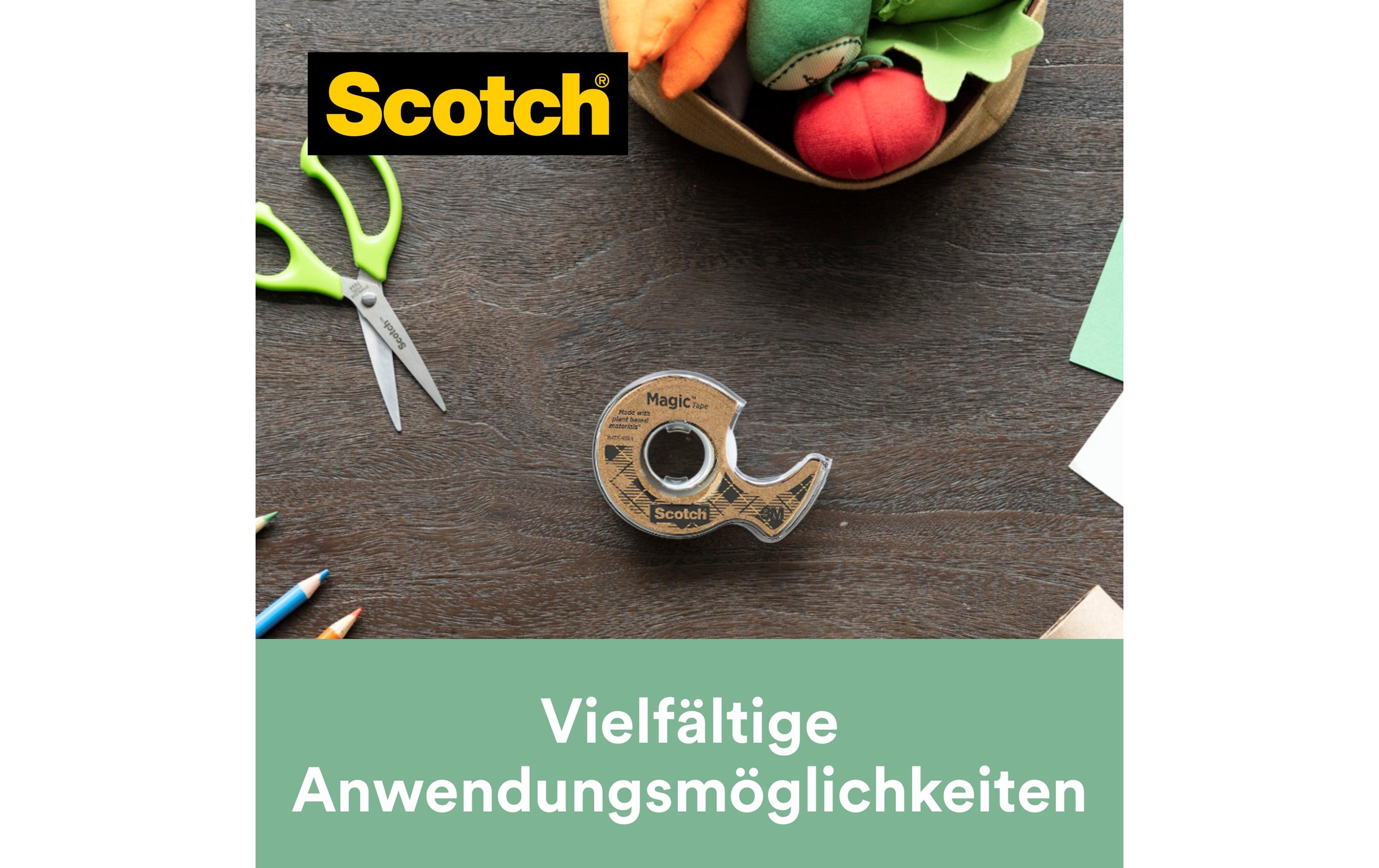 Handabroller Magic Greener Choice 19 mm x 20 m, 1 StückKlebeband mit Abroller