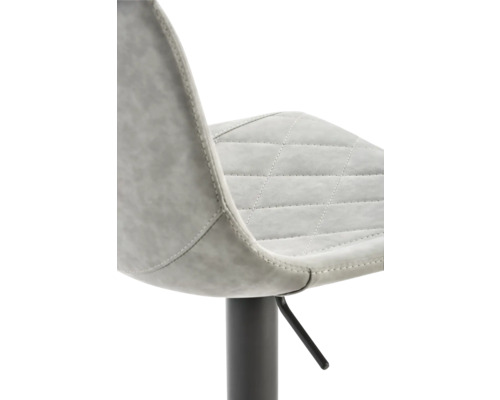 Barkruk Mayer Zitmeubelen 1275 43 x 50 x 85 cm Staalgrijs/lichtgrijs 1275-14-544