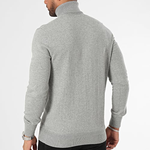 Pull Col Roulé Beal Gris Chiné