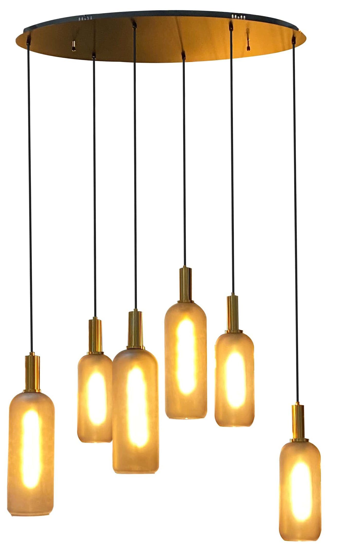 Hanglamp 6-lichts Mieso B100 x D30 cm