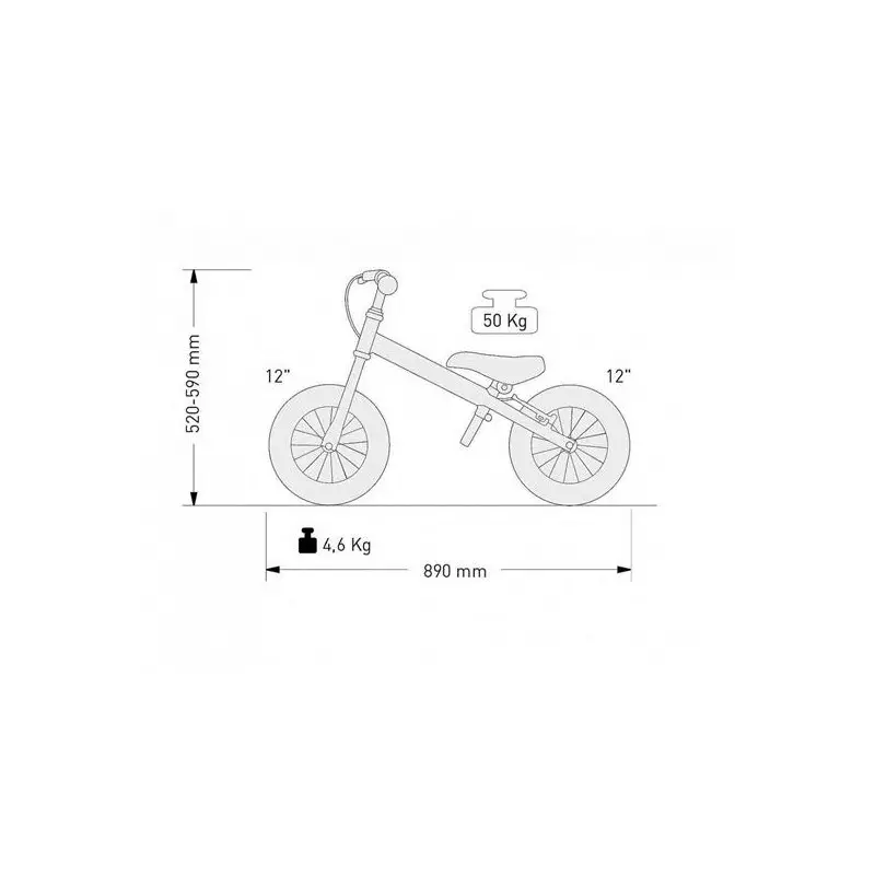 Balance bike KOSTKA RUN - Green