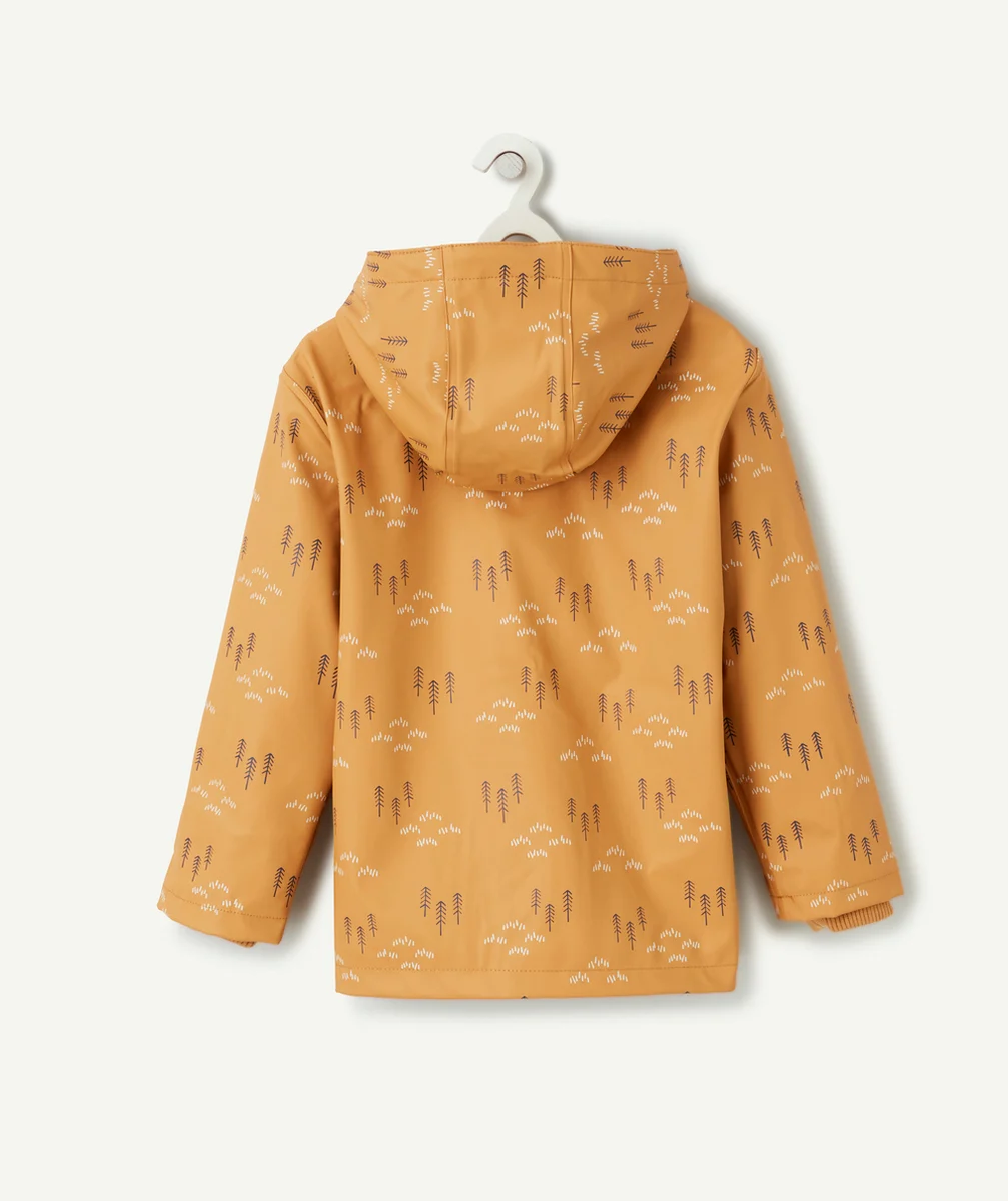 FRESKIMPERMÉABLE ROUILLE IMPRIMÉ SAPIN