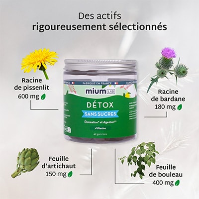Cure gummies detox - Citron - Sans sucres - 2 mois