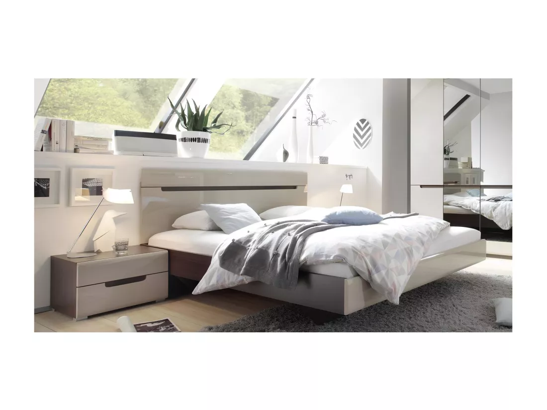 Chambre complète HEKTOR 180x200 cm - AVEC ARMOIRE