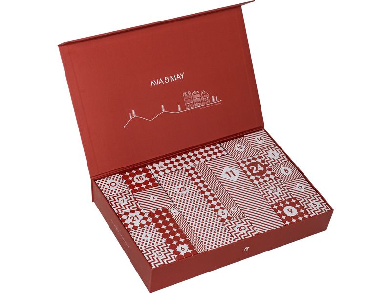 AVA & MAY Adventskalender Duftkerzen und Diffuser Adventskalender mit Mini-Produkten