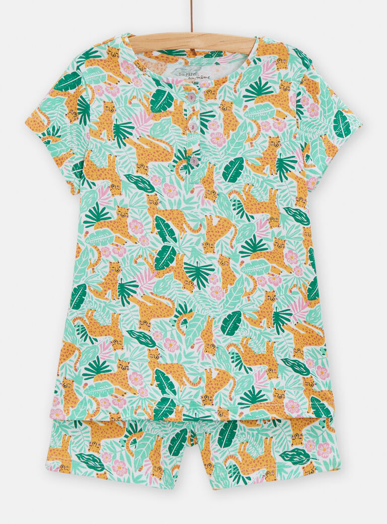 Pyjama imprimé en côtes pour fille
