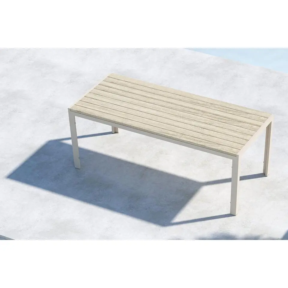 Svea - Farid tuintafel - 205 x 90 x 74 cm - beige