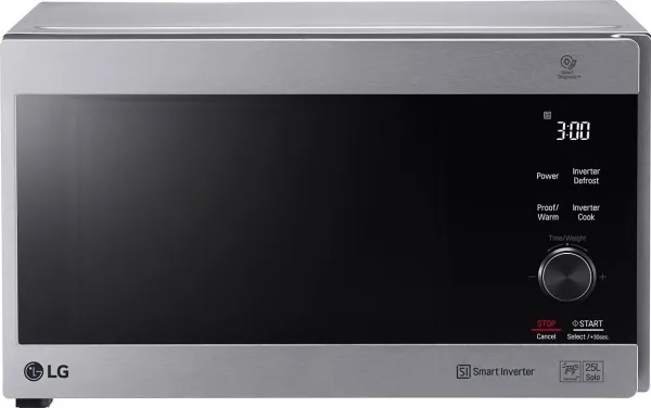 LG NeoChef MH6565CPS - Mikrobølgeovn med grill - 25 liter - 1000 W - rustfrit stål