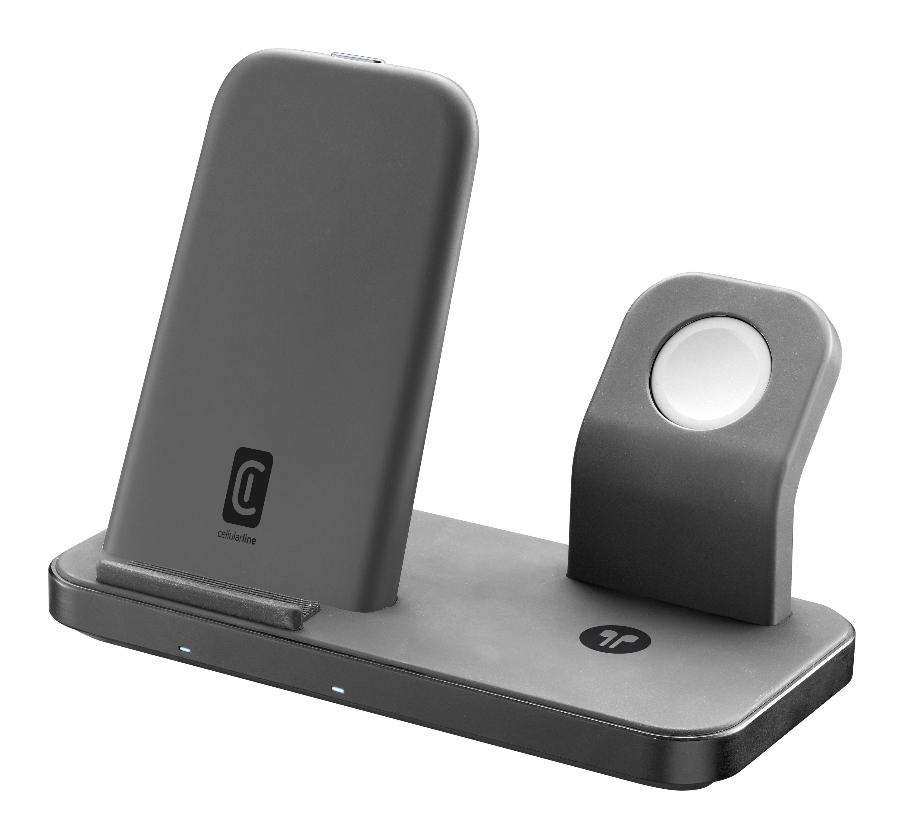 (15W) 3in1 Trio Qi Wireless Charger Ladestation für Apple iPhone / Apple Airpods / Apple Watch (WIRELESS3IN1IPHK) - Schwarz