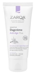 Zarqa Sensitive Dagcrème Anti-Age Plus 0% Parfum SPF15 50ML