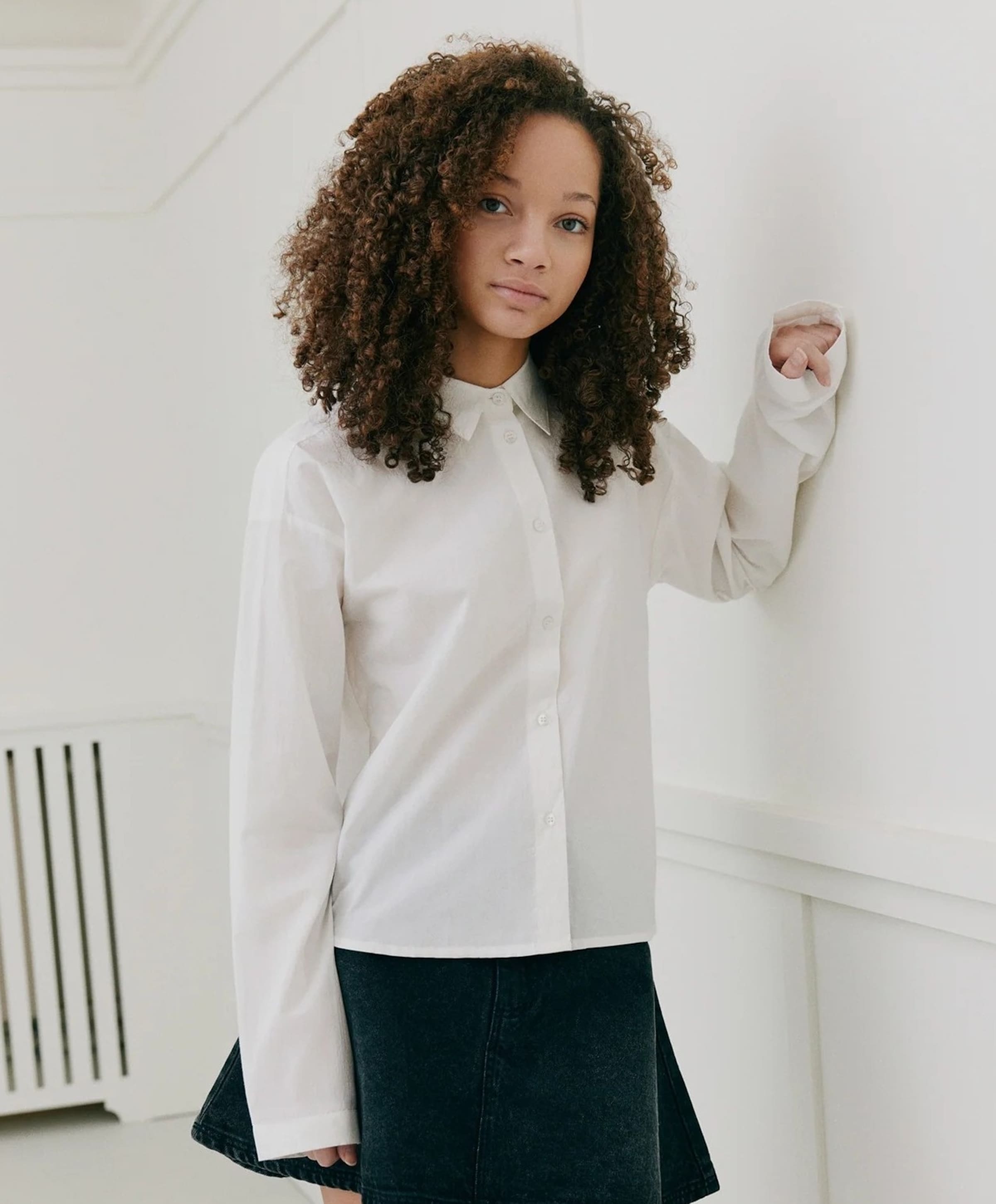 Sofie Schnoor Meisjes blouse lange mouw ecru