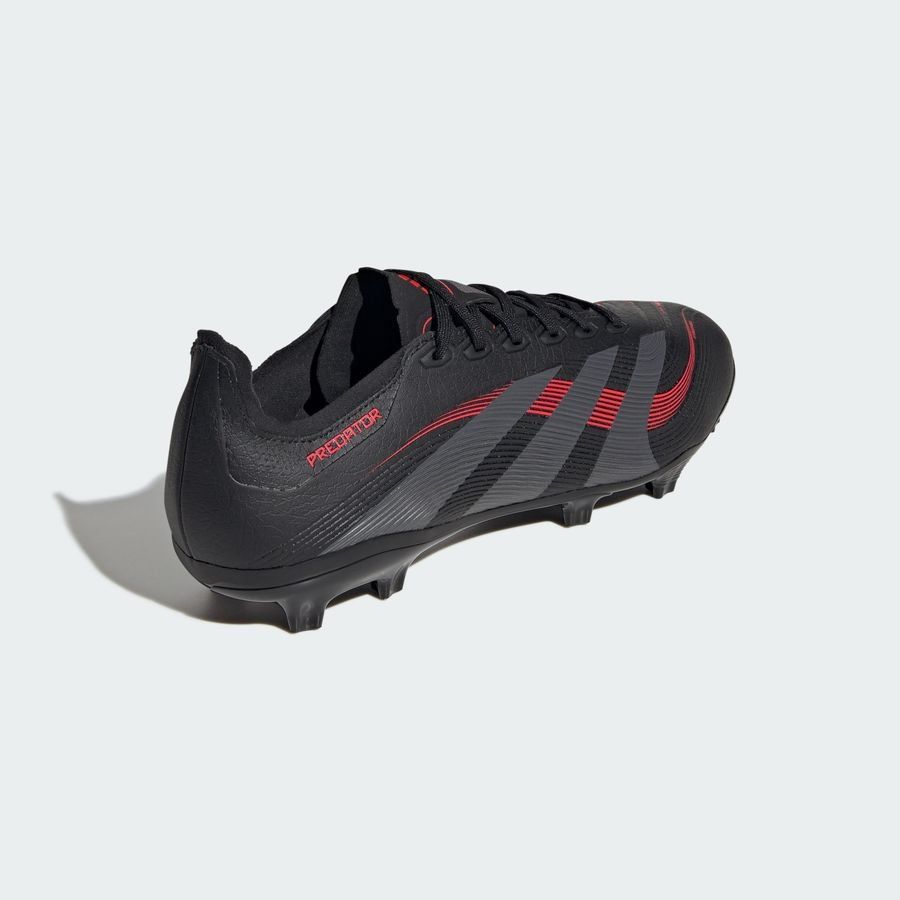 adidas Predator League FG/AG Stealth Victory - Noir/Gris/Lucid Red
