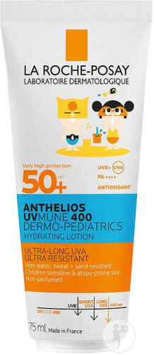 La Roche-Posay Anthelios UVmune 400 Dermo-Pediatrics Lait Solaire Hydratant IP50+ Tube 75ml