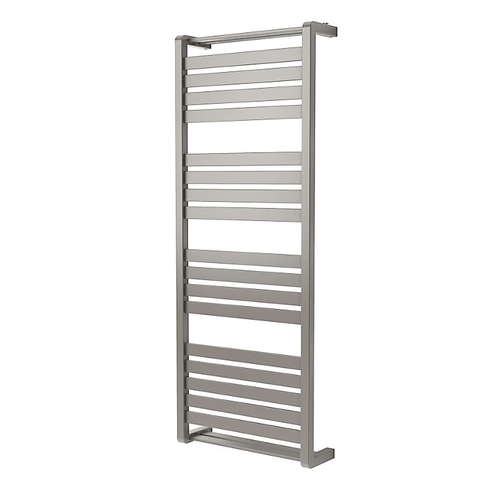 Sèche-serviettes eau chaude GoodHome Loreto vertical gris/argent 679 W