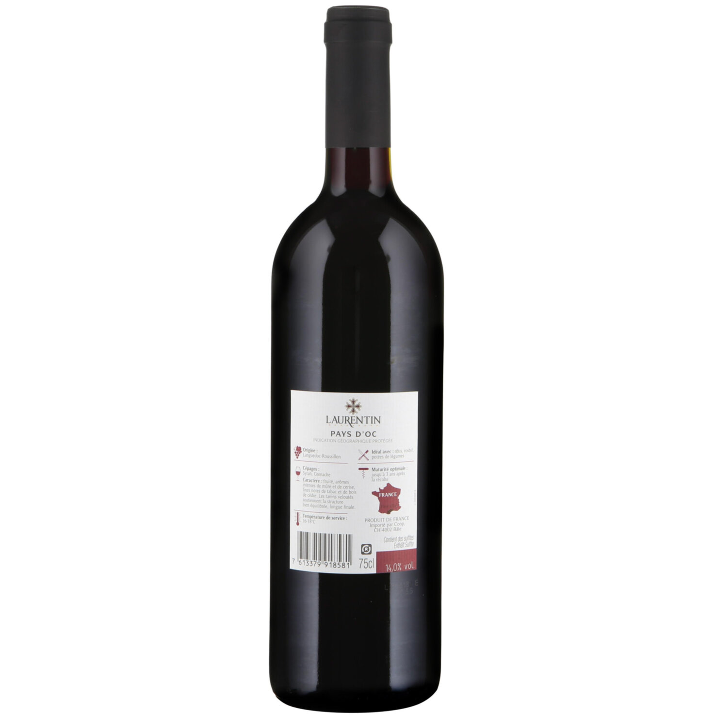 Pays d'Oc IGP Syrah Grenache Laurentin -75cl