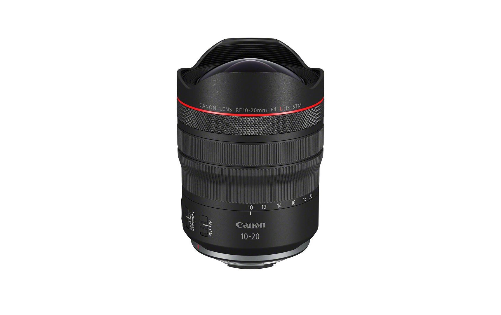 Zoomobjektiv RF 10-20mm F/4.0L IS STM Canon RF<br>10-20mm Weitwinkelzoom mit Bildstabilisator