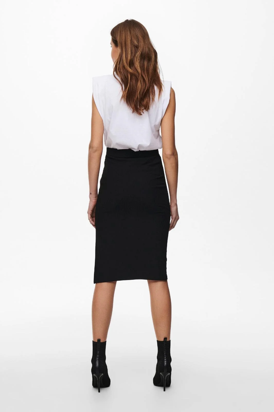 Only Onlemma Slit Skirt black