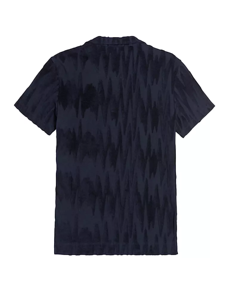 OAS Frottee Poloshirt blau