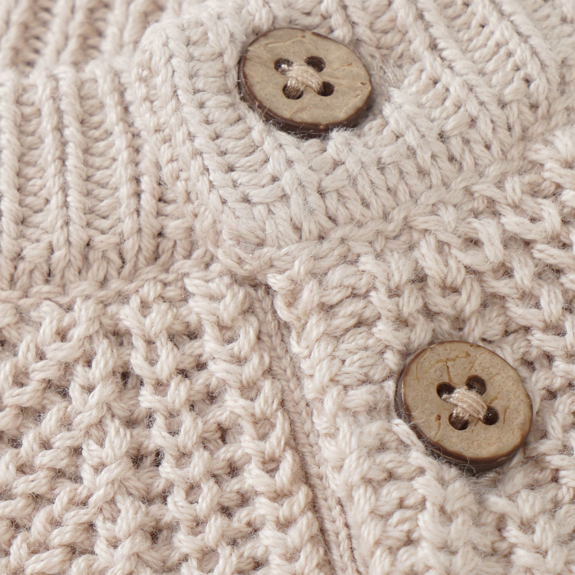 Topomini Pure Collection Baby Strickpullover mit Raglanärmeln hellbeige