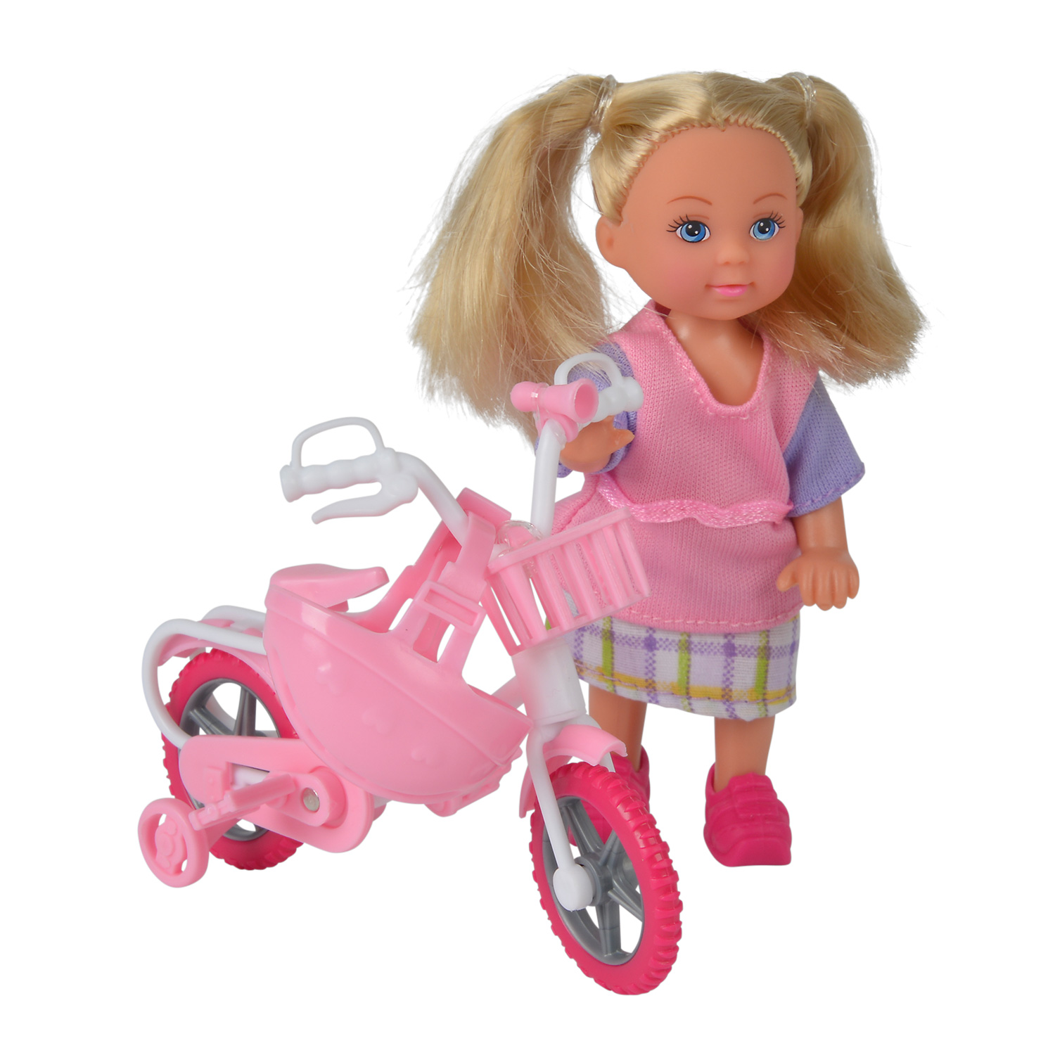 Evi Love Pop met Fiets