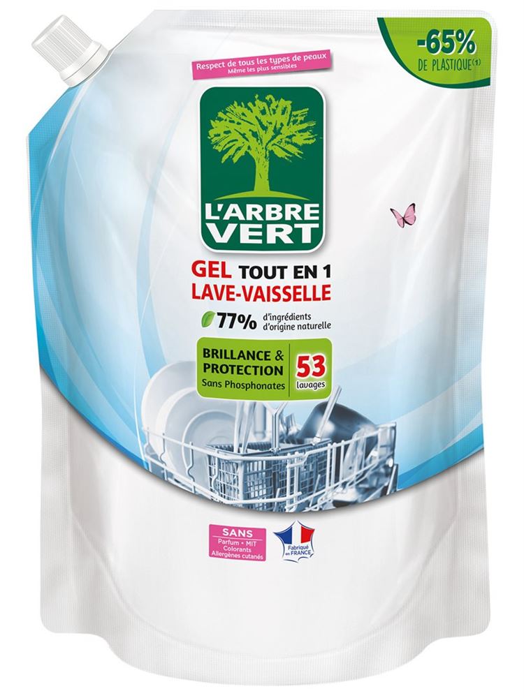 L'ARBRE VERT Refill Öko Geschirrspülgel Gel Btl 901 ml