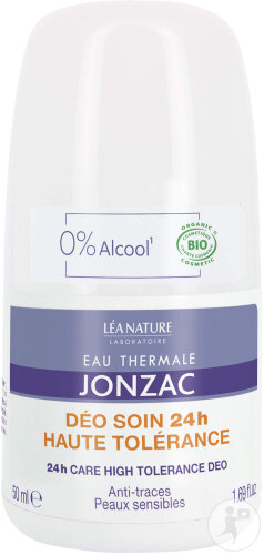 Eau Thermale Jonzac Déodorant Soin 24h Haute Tolérance Bio 50ml