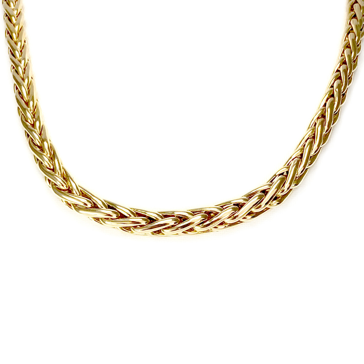 Collier d'occasion or 750 jaune maille palmier 45 cm