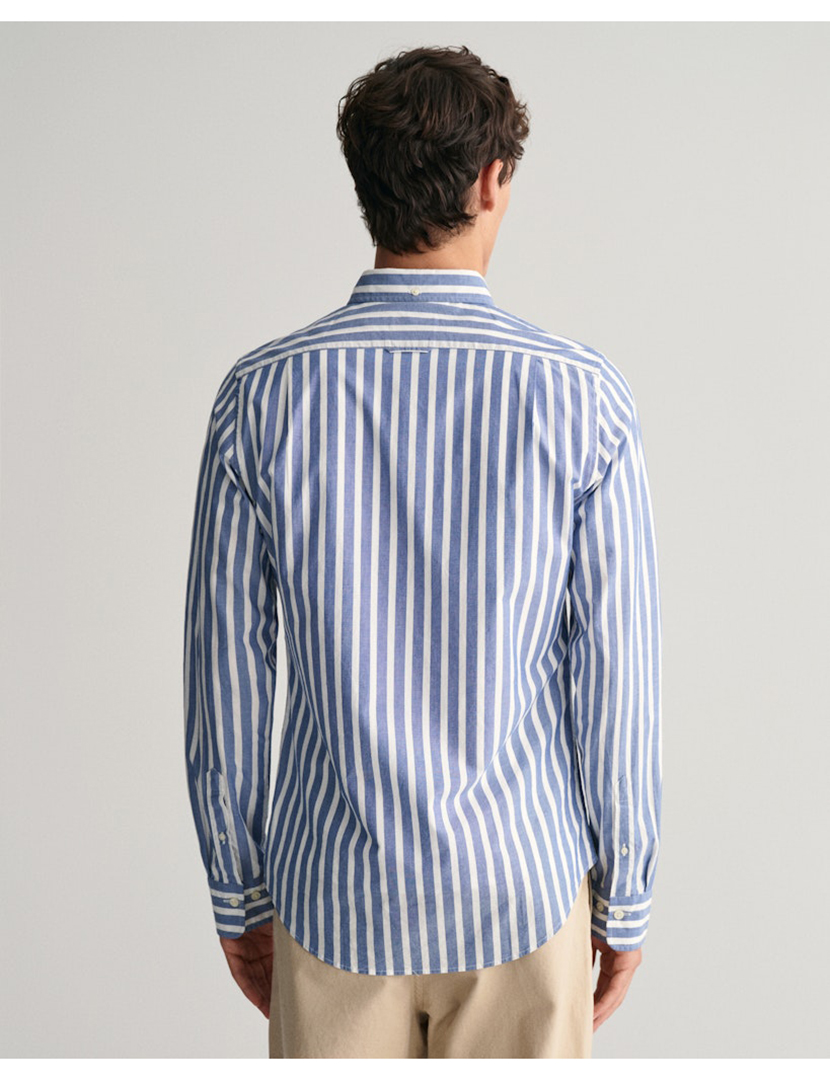 Blue Striped Long Sleeve Shirt
