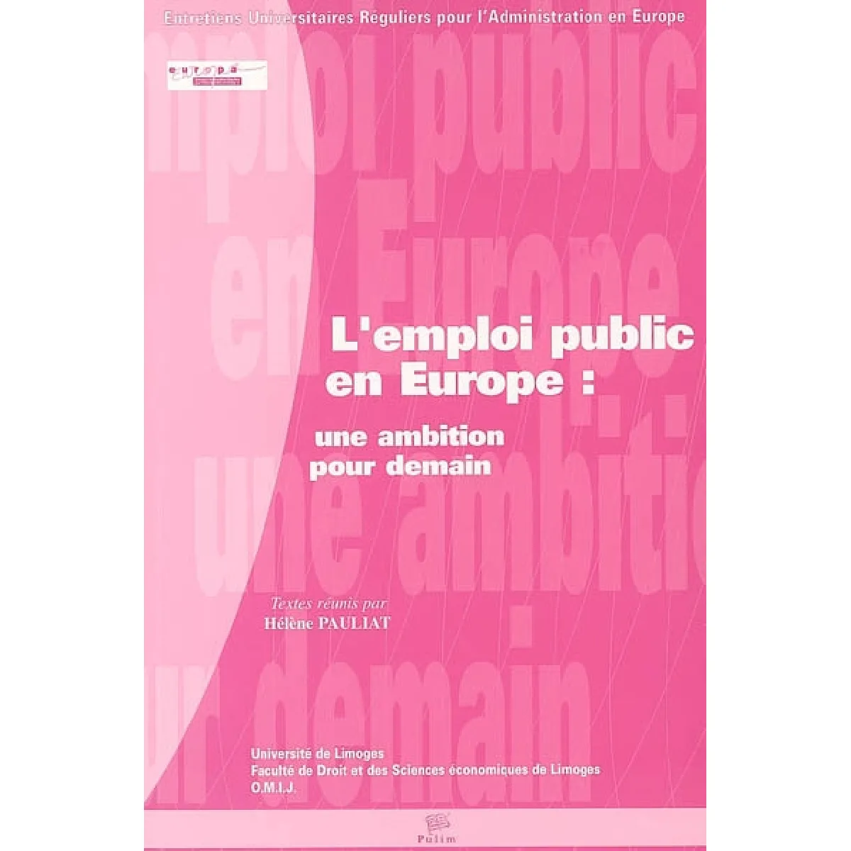 L'emploi public en Europe : une ambition pour demain · Occasion