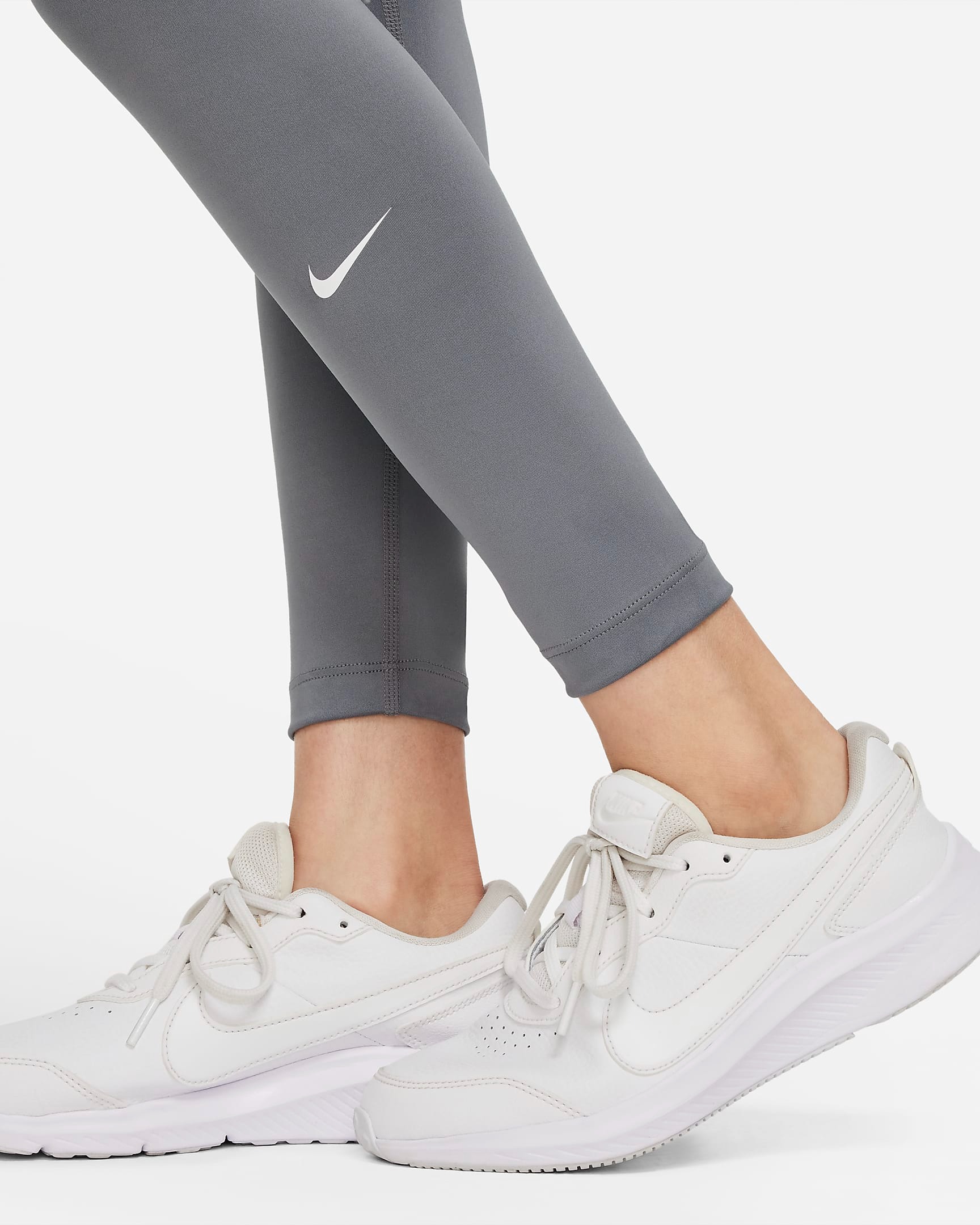 Dri-FIT One Tights Junior 084/Smoke Grey/White