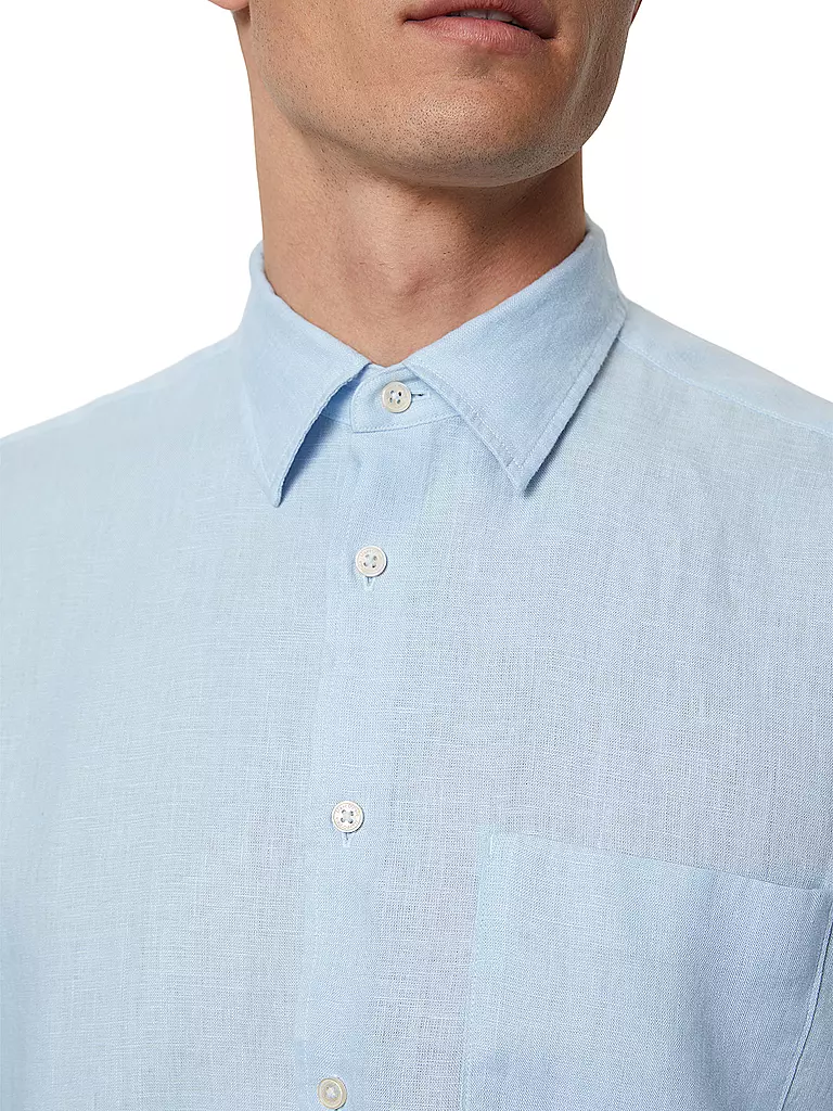 MARC O'POLO Leinenhemd hellblau
