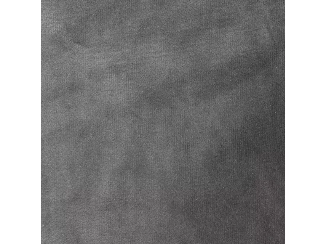 Pouf méridienne velours gris anthracite - DOLCE