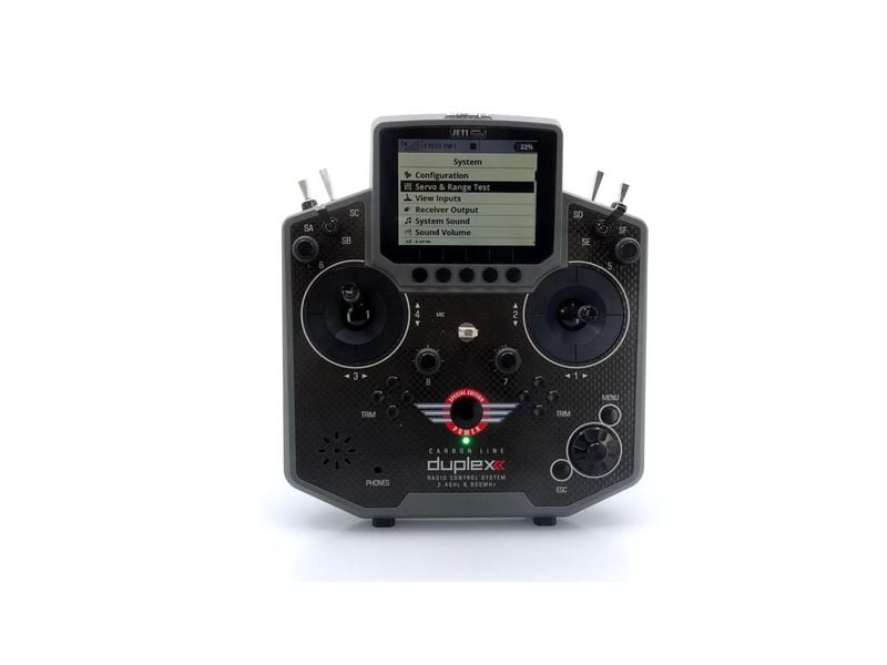 Jeti Fernsteuerung Duplex DS-12 Carbon Gray 2023   R9 Empfä Handlicher Jeti Duplex 2.4 GHz Sender in «Special Edition 2023» Ausführung