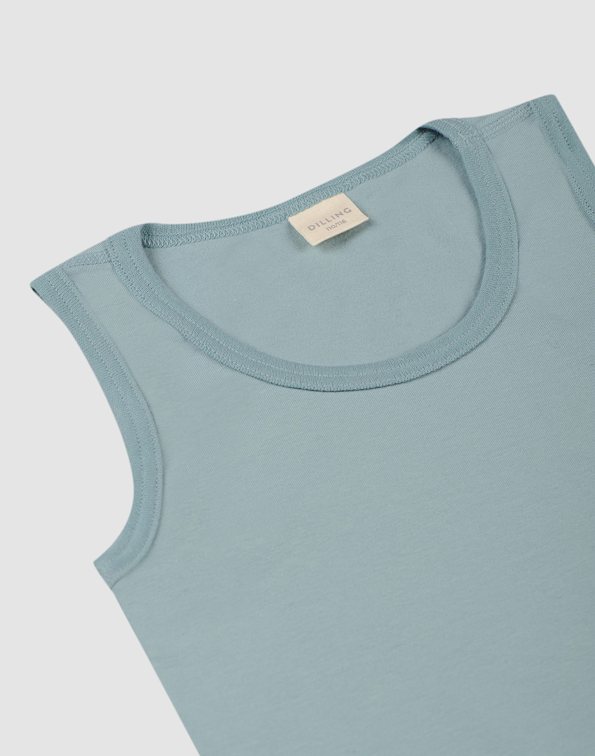 Hemd van katoen voor kinderen in Aqua blauw