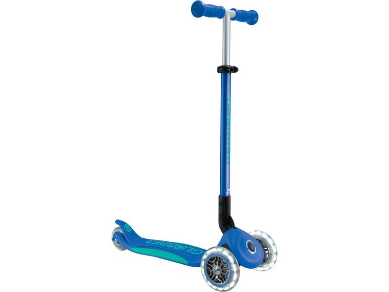 GLOBBER Primo Foldable Plus Lights Mini Blau Kinder-Scooter