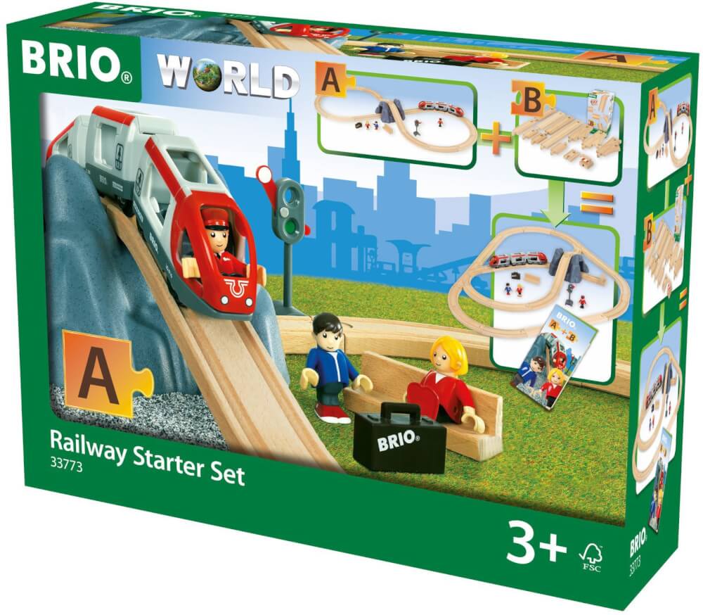 BRIO 63377300 Eisenbahn Starter Set A