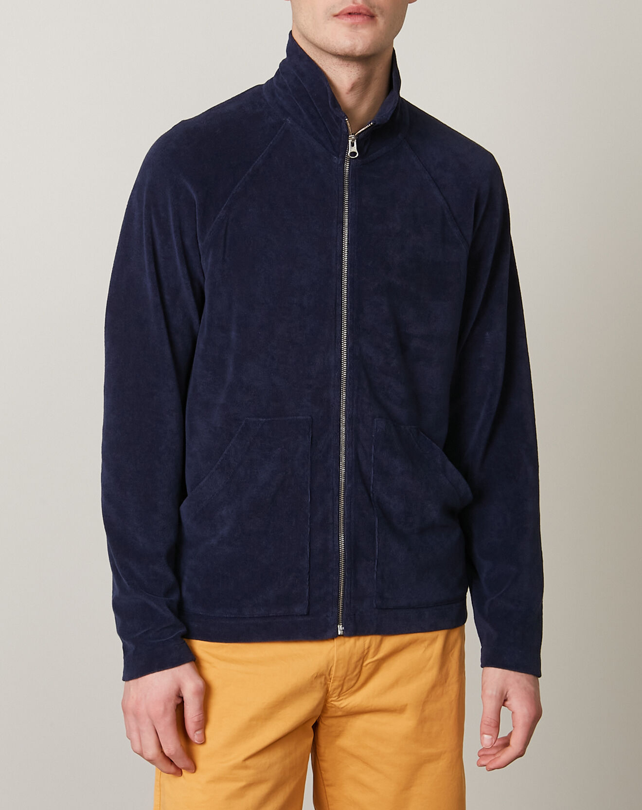 Hartford Gilet zippé en éponge Track bleue