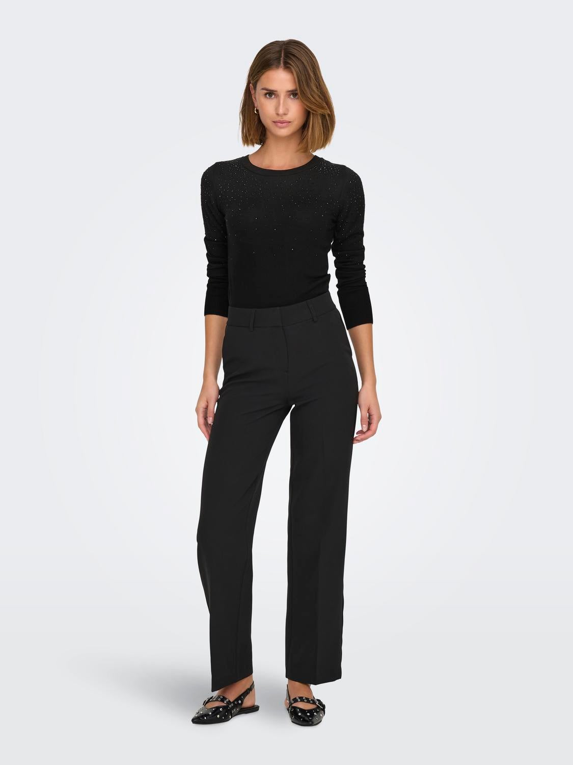 ONLSOLITA Strickpullover Black