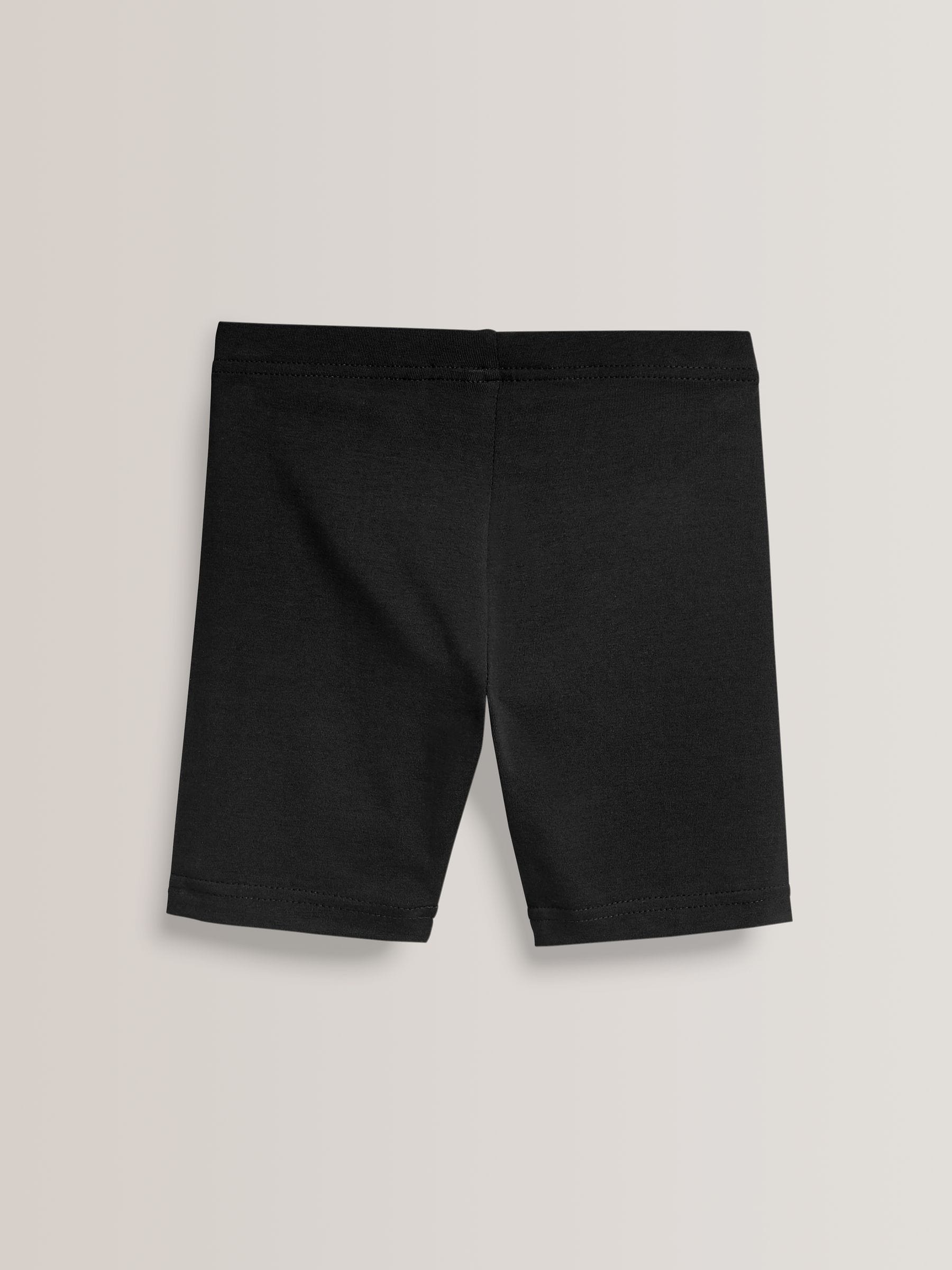 Zwart - Verpakking van 2 stretchy fietsshorts met hoog katoengehalte (3-16jr)