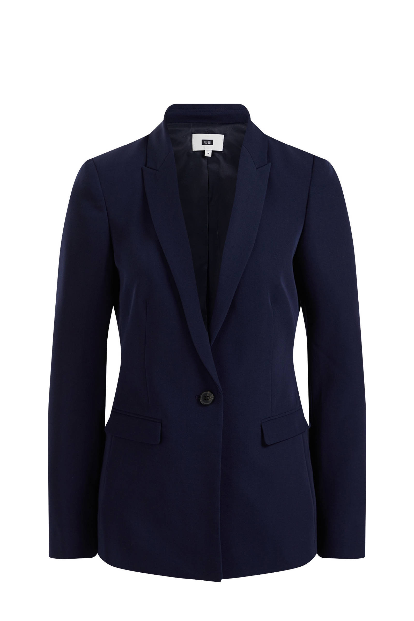 WE Fashion getailleerde blazer donkerblauw