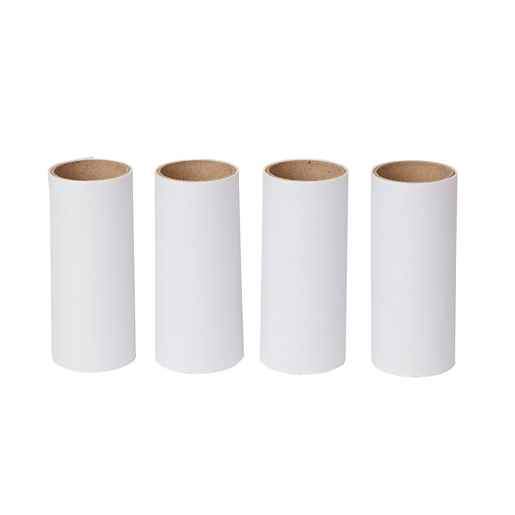 Lot 4 recharges 15 feuilles pour brosse adhésive L.4 x Ø4,2 cm