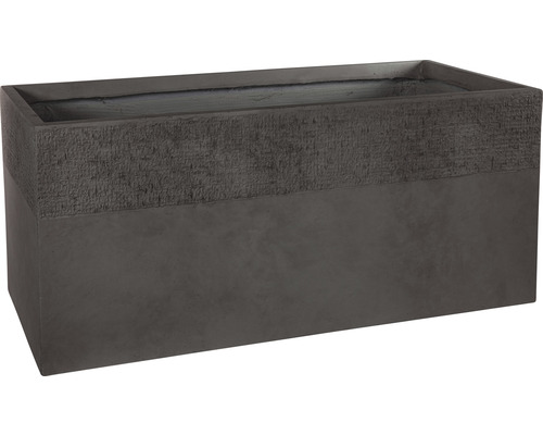 Bloembak Lafiora Sober Clayfiber 59 x 30 x 30 cm bruin