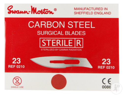 Swann Morton Wolf Bistouri Lame Stériles N°23 100 Pièces