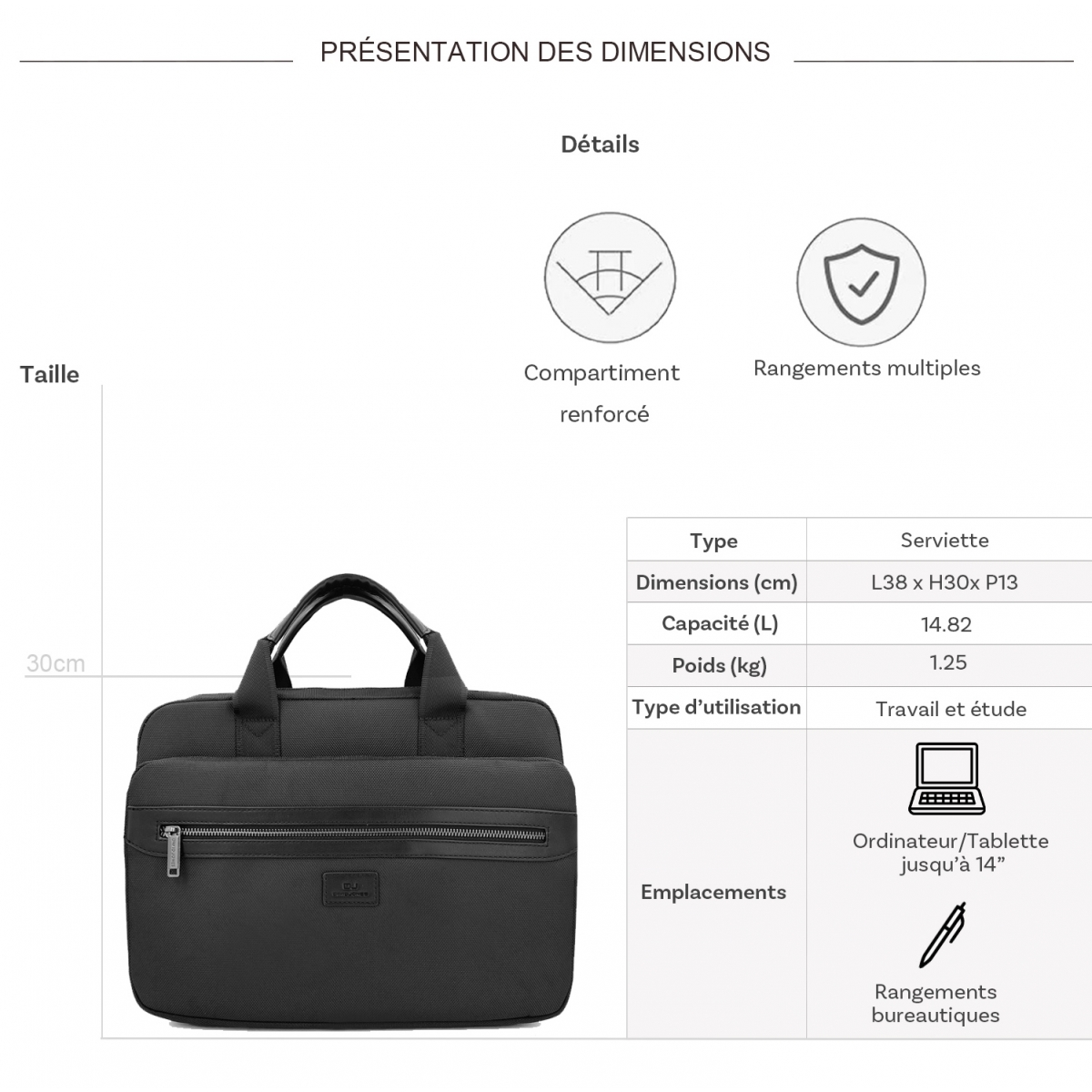 David Jones Serviette porte-ordinateur David Jones 14