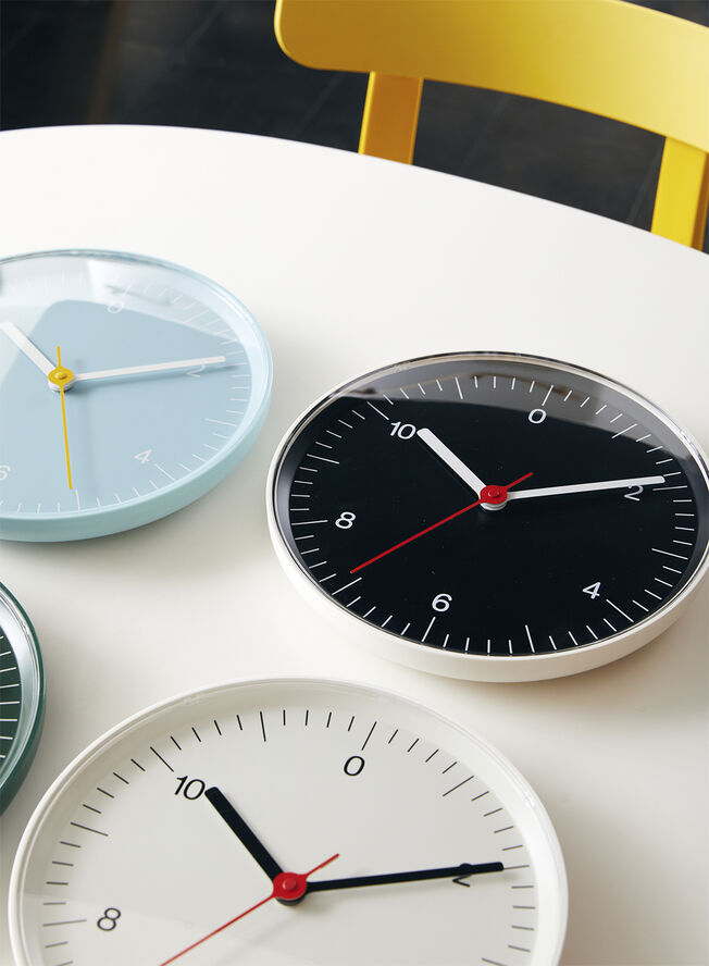 Hay Wall Clock-Black Black