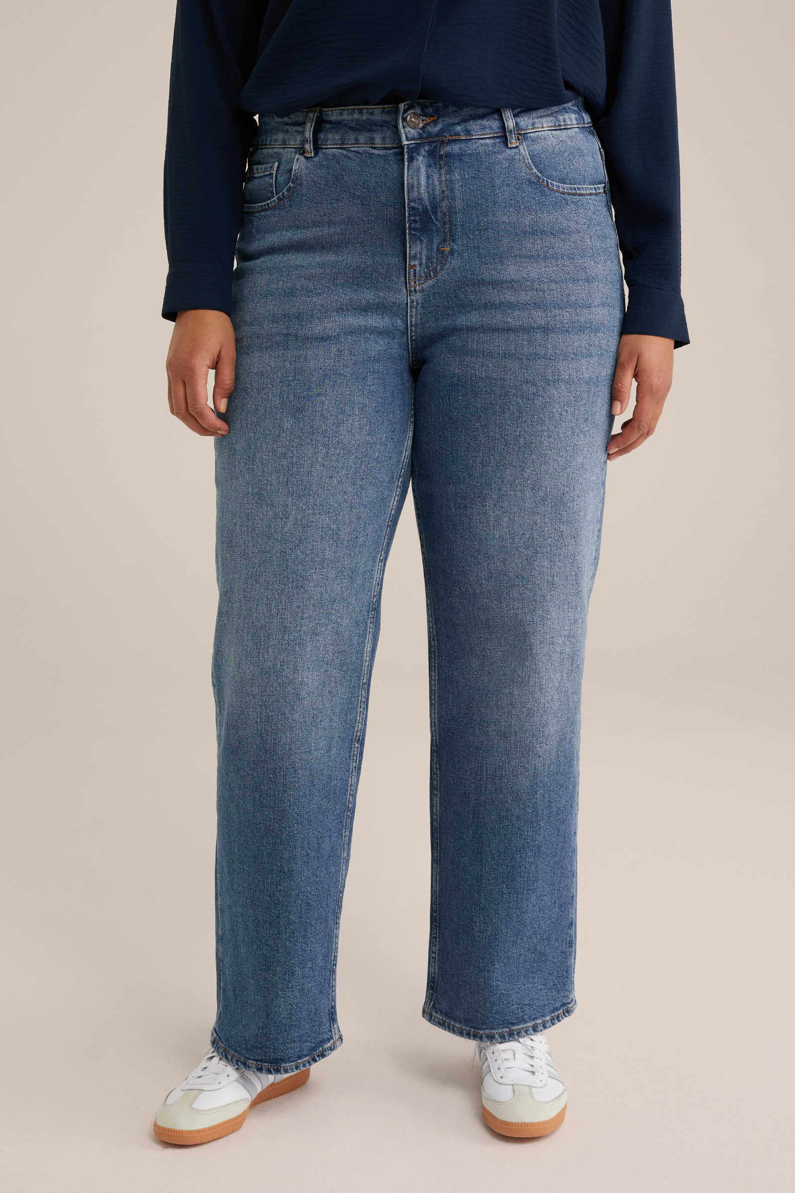 jeans met stretch - Curve Blue Ridge Donkerblauw