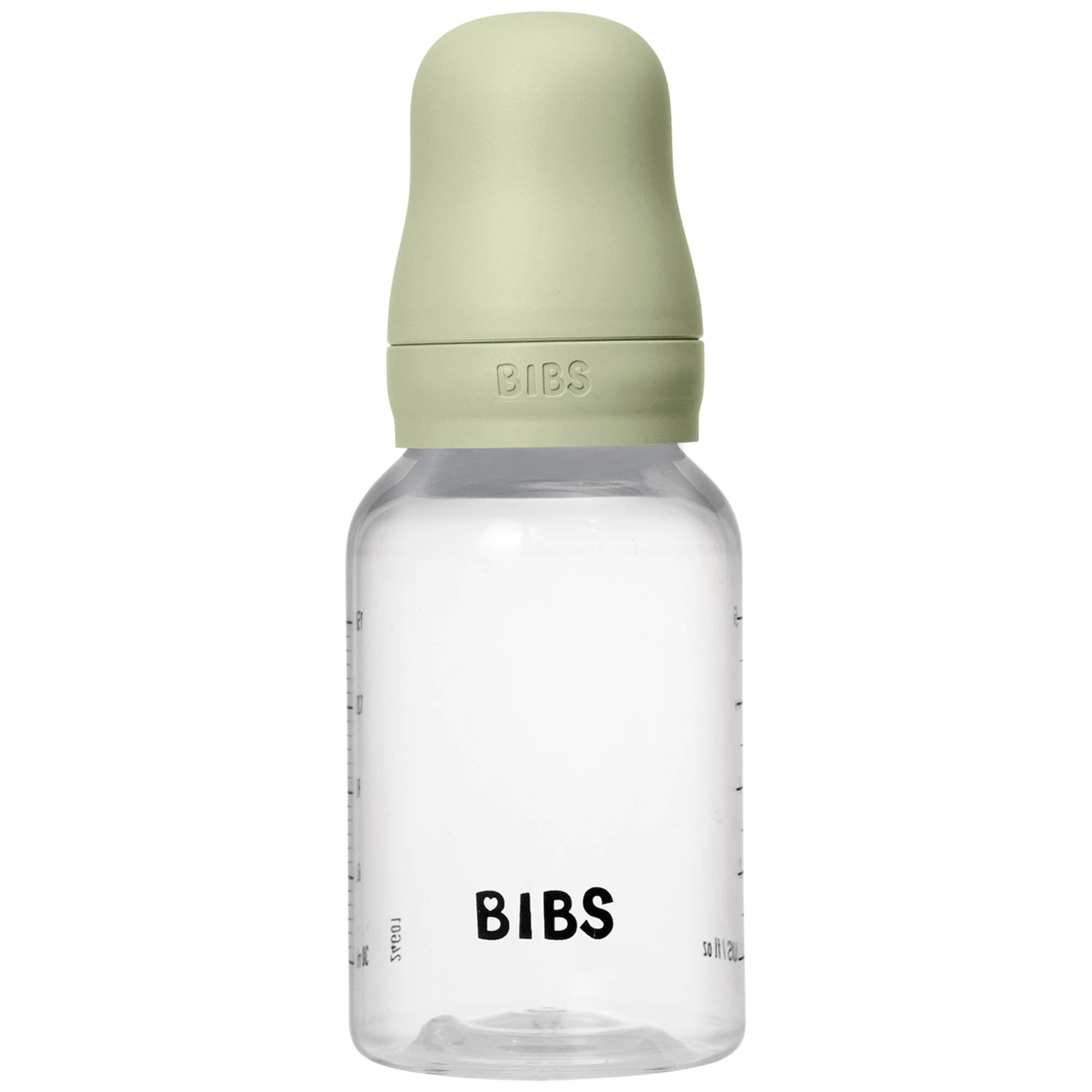 Bibs babyfles met siliconen speen - slow flow 150ml transparant