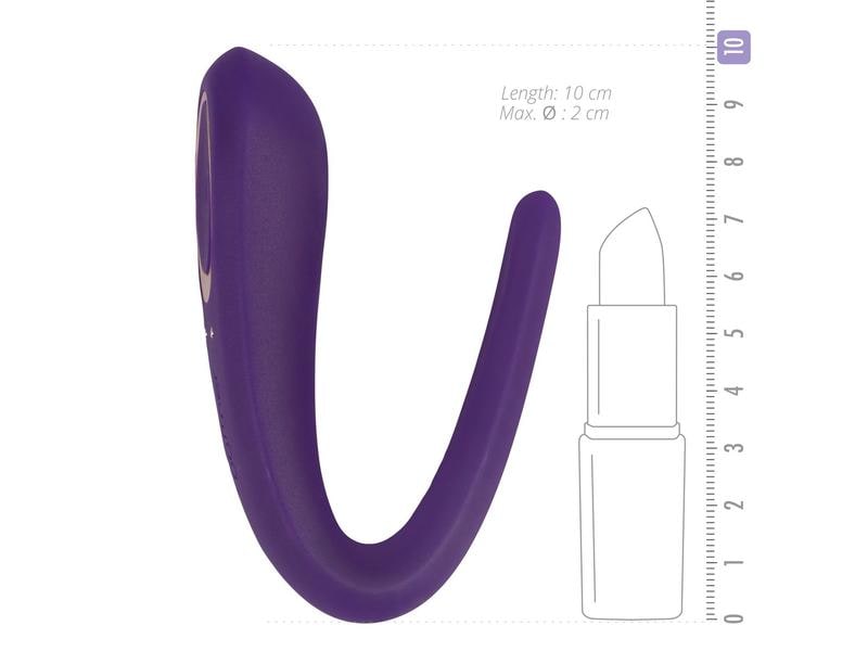 Satisfyer Partner Paarvibrator Lila Hochwertiges Sextoy für G-Punkt- und Klitorisstimulation
