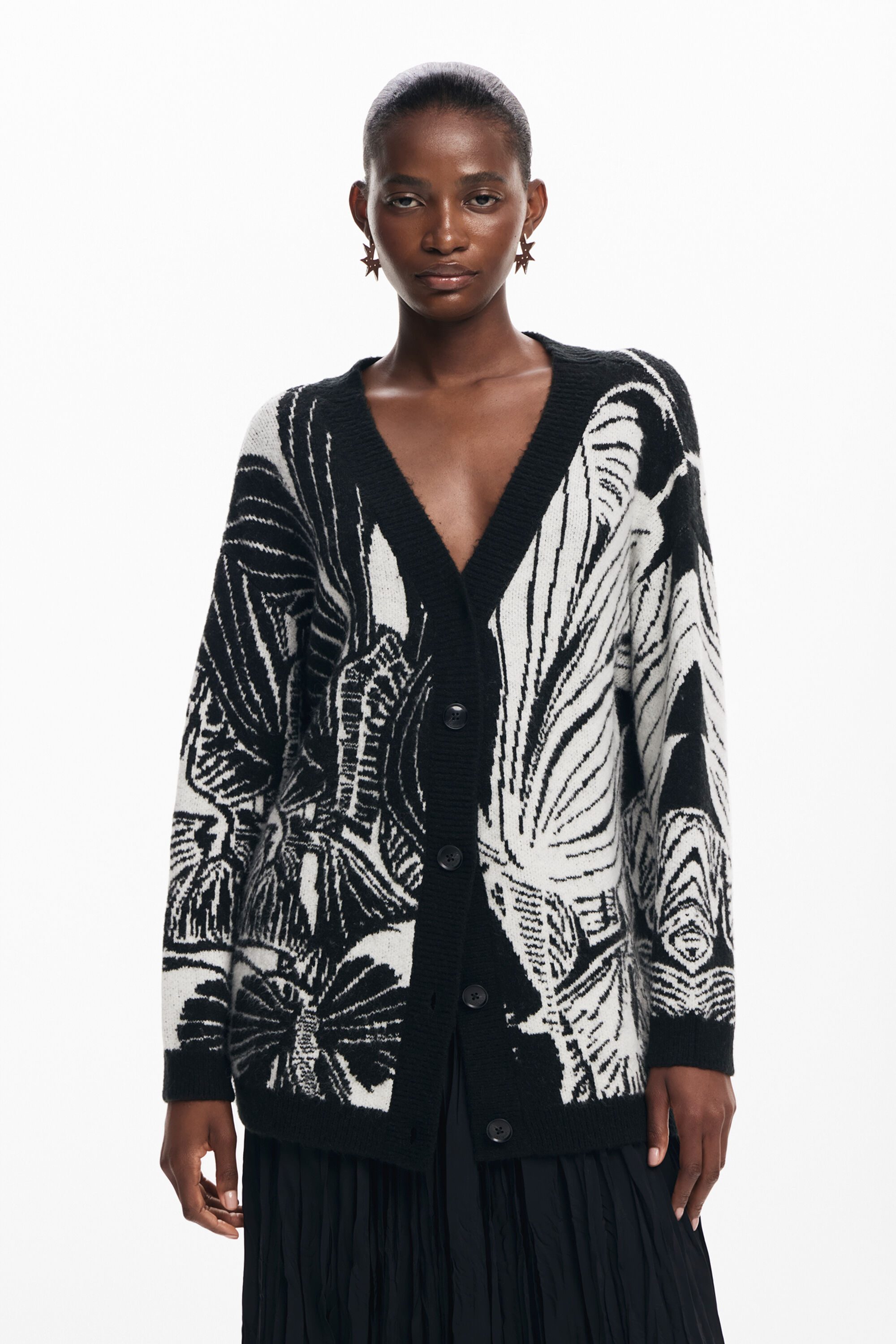 Cardigan estampado