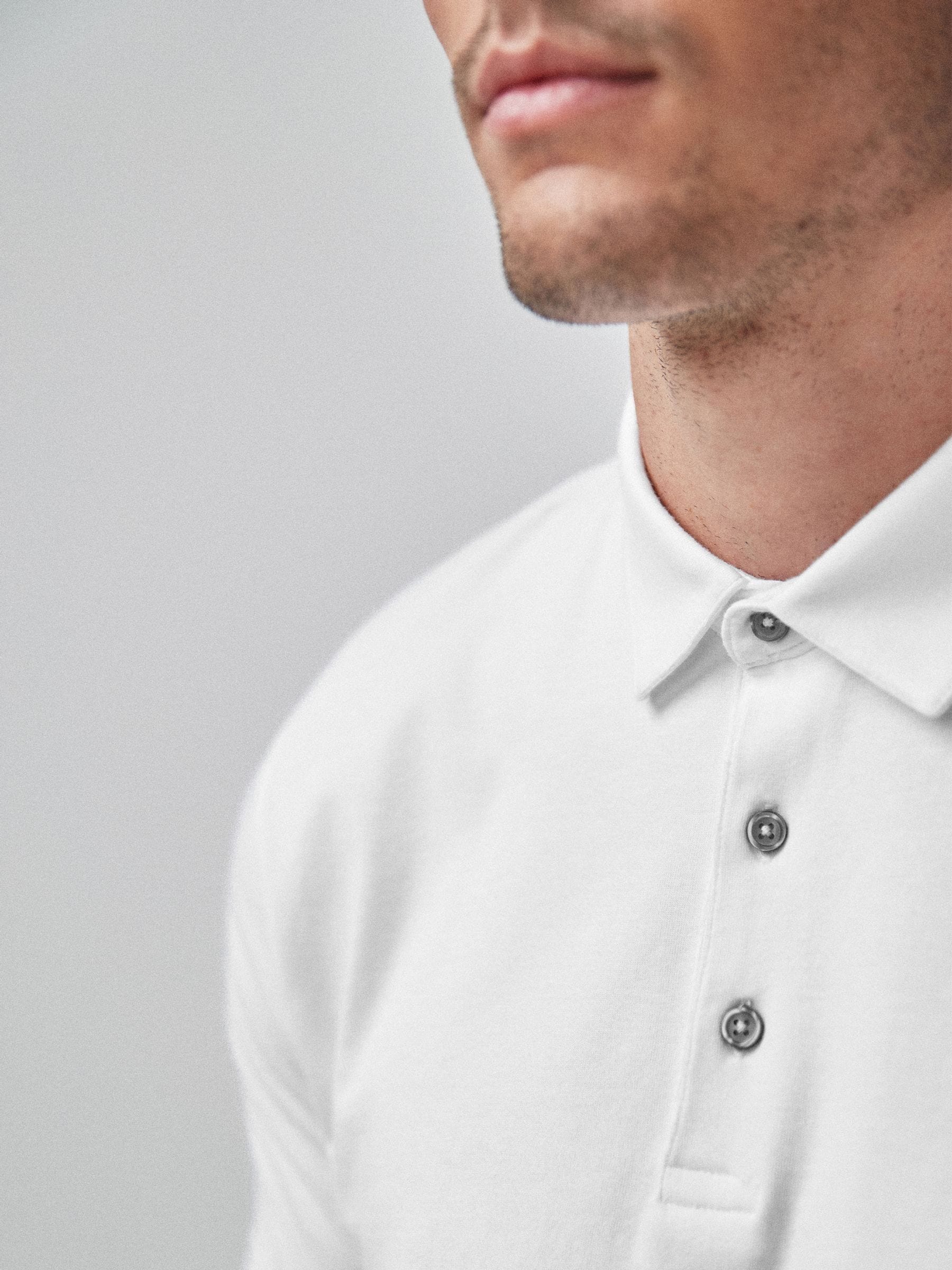 Wit - Polo met korte mouwen